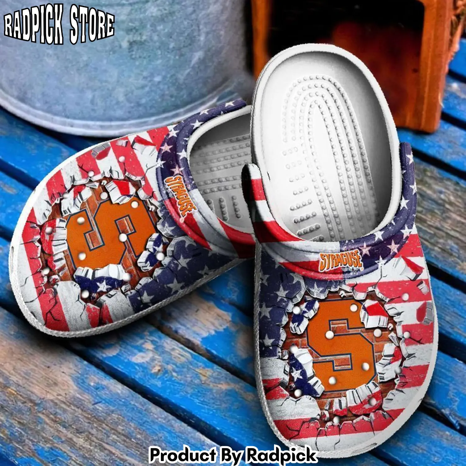 Radpick syracuse orange crocss clog shoes rp6521018